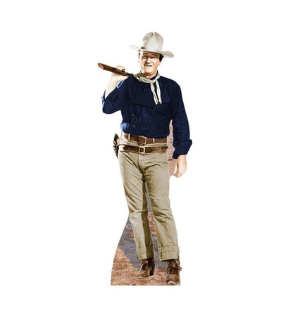 Cardboard People John Wayne Rifle on Shoulder Life Size Cardboard Cutout Standup