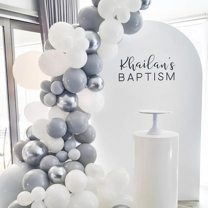 Voircoloria Gray Balloons - 66 Pack of 12-Inch Grey Latex Balloons for Celebrations & Events
