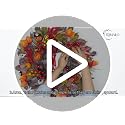 24-Inch Halloween Front Door Wreath with Jack-O'-Lantern and Autumn Foliage