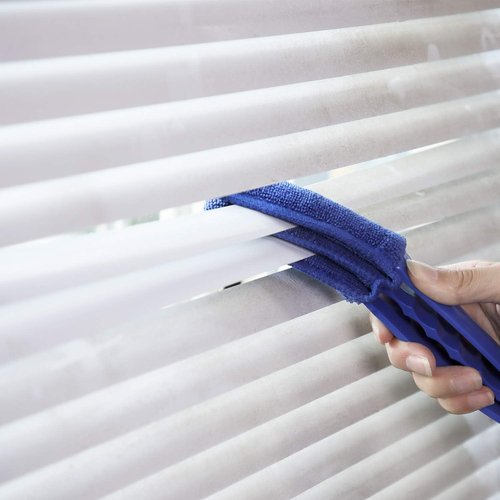 Hiware Window Blind Cleaner Duster Brush - 5 Microfiber Sleeves for Effective Dust Removal | Ideal for Shutters & Air Conditioners