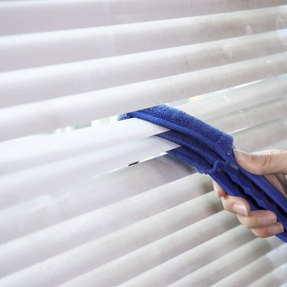 Hiware Window Blind Cleaner Duster Brush - 5 Microfiber Sleeves for Effective Dust Removal | Ideal for Shutters & Air Conditioners
