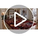 Santa Christmas Living Room Rug 4x6 Washable Non Slip Holiday Decor - Rectangular
