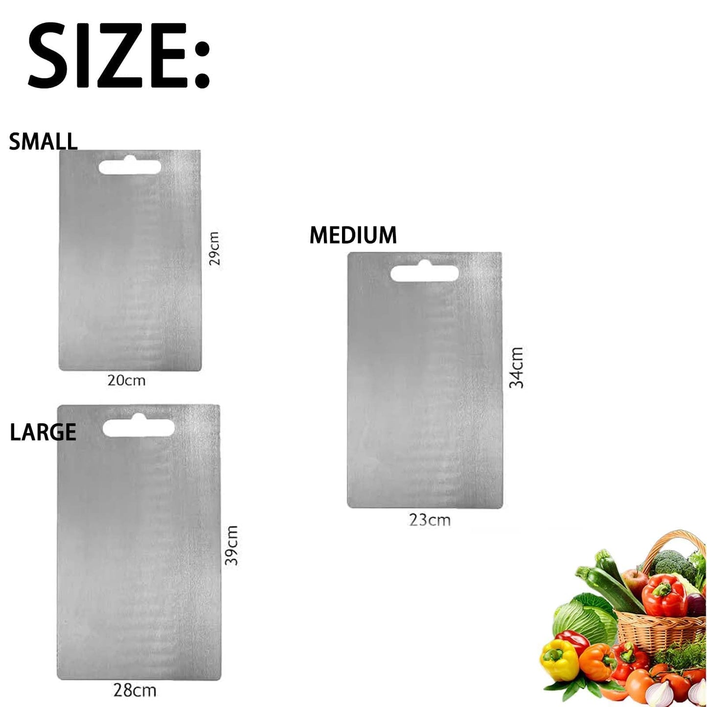 Tivano Cutting Board, Tivano Titanium Cutting Boards, Upgrade Double-Sided Durability Non Stick Titanium Chopping Board (M:13.4 * 9in)