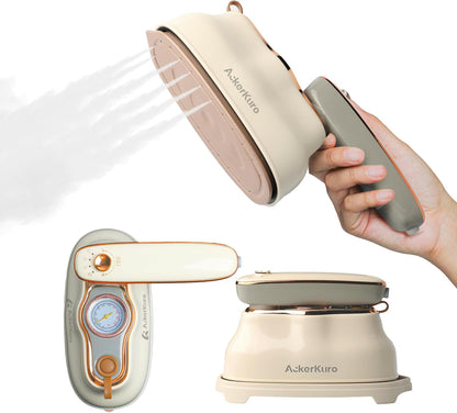 Skiennix Portable Handheld Clothes Steamer - 1200W Quick Heat-Up, 200ml Tank, 3 Modes, Beige