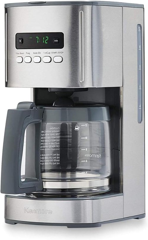 Kenmore 40706 12-Cup Coffee Maker - Programmable Aroma Control in Stainless Steel Finish