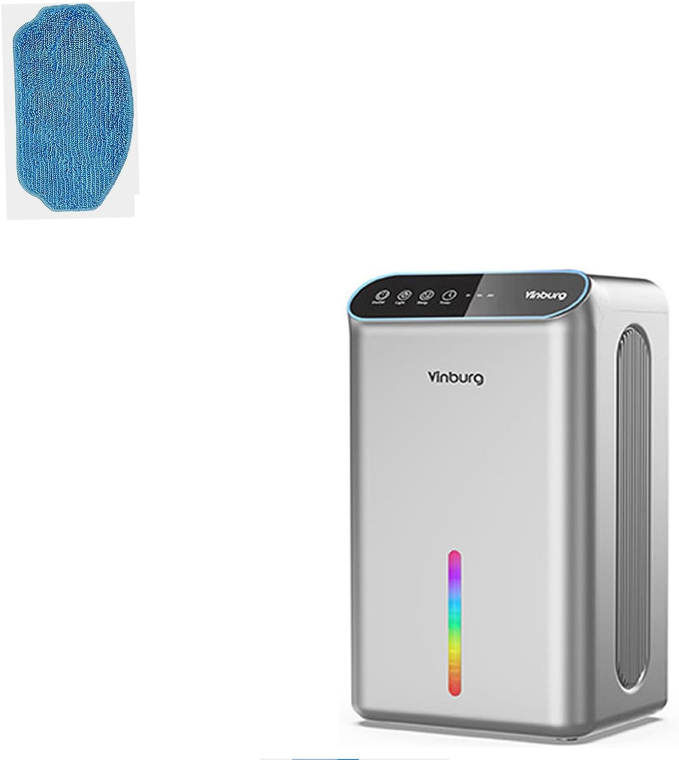 Skiennix Dehumidifier - Quiet 1000 Sq.Ft. Home Unit with Auto Shut Off & Aromatherapy | 7-Color LED Light
