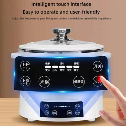 Low Sugar Rice Cooker,Lifting Sugar Removal Rice Cooker with Fast Cooking,Intelligent Stainless Steel Rice Cooker,Rice Cooker with Fast Heating Speed,Touch Control for Family Use