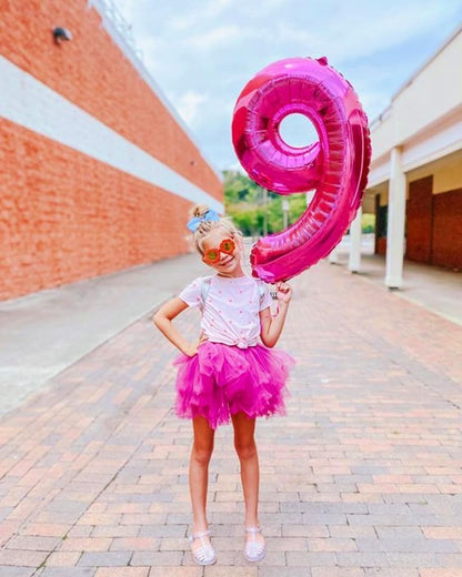 Skiennix 40-Inch Hot Pink Balloon Numbers - Perfect for 5th Birthday & Wedding Photo Shoot Decor