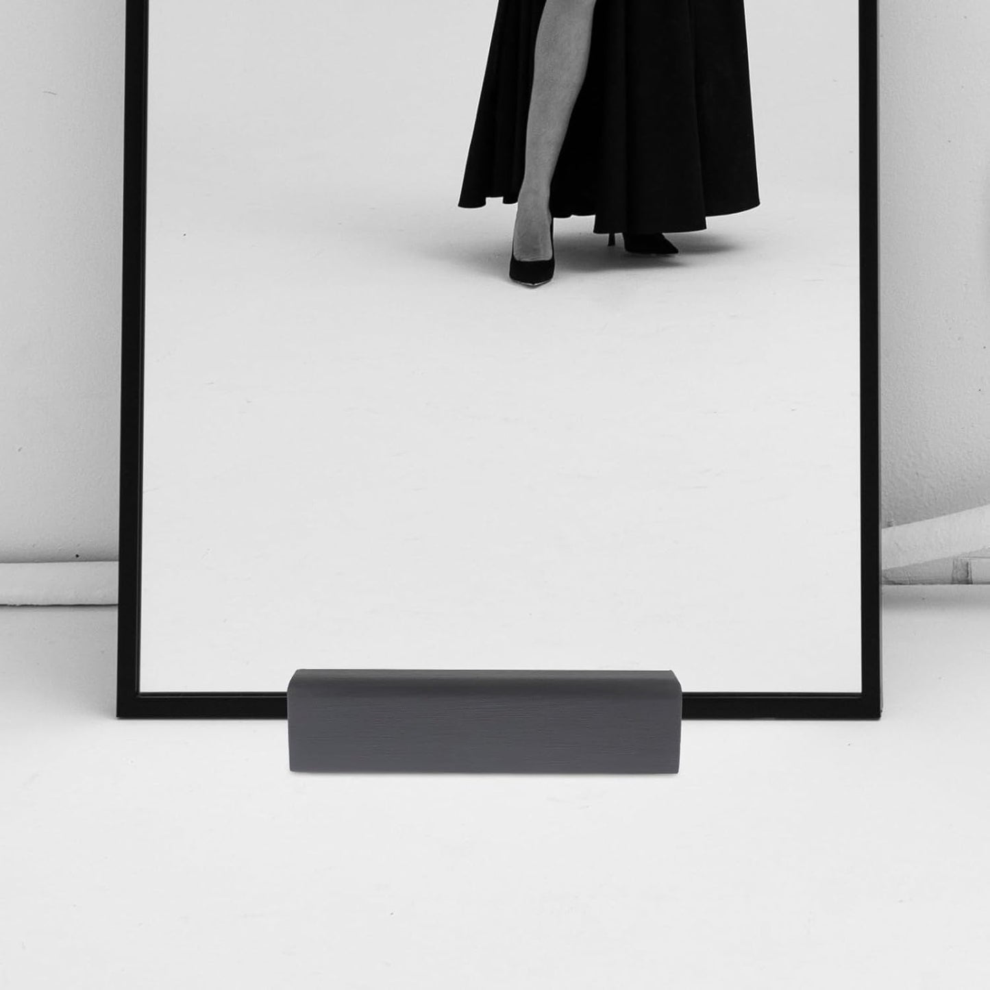 Uonlytech Floor Mirror Stand - Non-Slip Wooden Support Frame for Full-Length Mirrors | 9.84 x 3.14 x 2.75 Inches