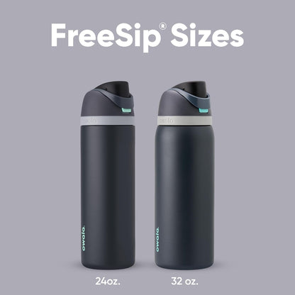 Owala FreeSip Insulated Stainless Steel Water Bottle - 32 oz BPA-Free | Perfect for Sports, Travel & School - Foggy Tide