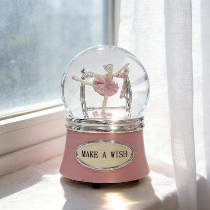 Skiennix Ballerina Snow Globe - Rotating Musical Dance Box | 100MM Plays Fur Elise - Perfect Gift for Dancers