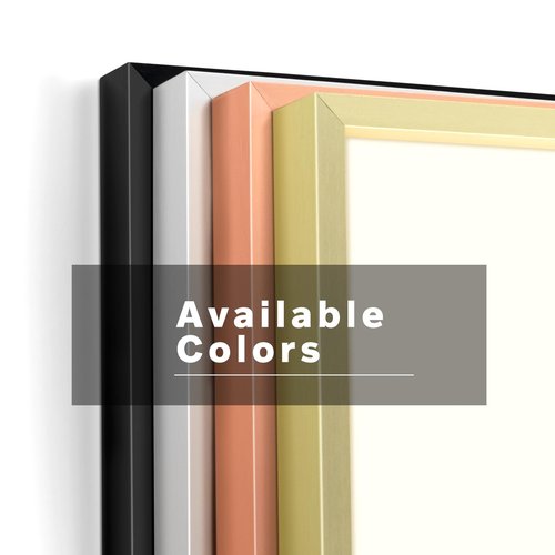 Frametory, 18x24 Metal Picture Frame with Mat for 16x20 Picture & Real Glass, Aluminum Photo Frame Collection (Black, 1 Pack)