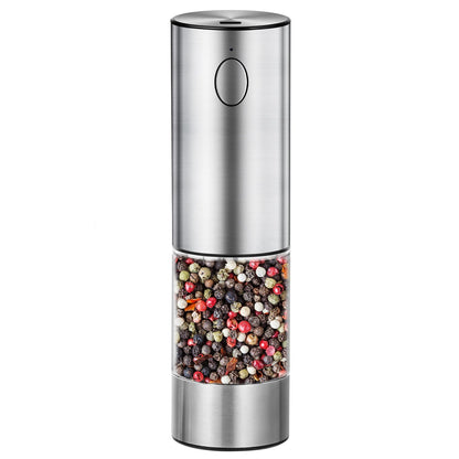 Newise Electric Salt and Pepper Grinder Rechargeable with Light, Electric Salt and Pepper Shakers, Automatic & Adjustable Coarseness, Kitchen Gadgets, Stainless Steel