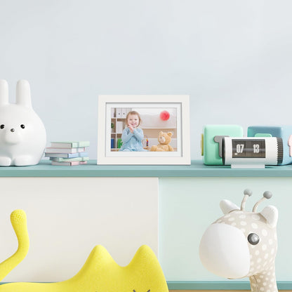 Upsimples 5x7 Picture Frame - Versatile Display for 4x6 Photos with Mat or 5x7 Without - White, 1 Pack
