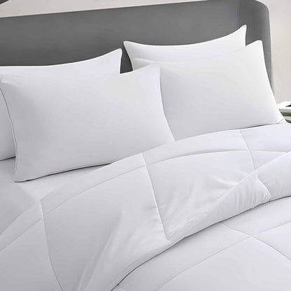 Acteb Ultra Thin Flat Soft Bed Pillows King Size Set of 2 Pack for Sleeping 20"x36", Hypoallergenic Skin Friendly Machine Washable