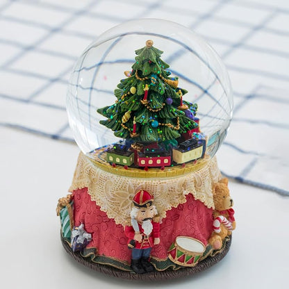 Snow Globe Musical Christmas Music Box - Nutcracker Variation Gift for Girl Women