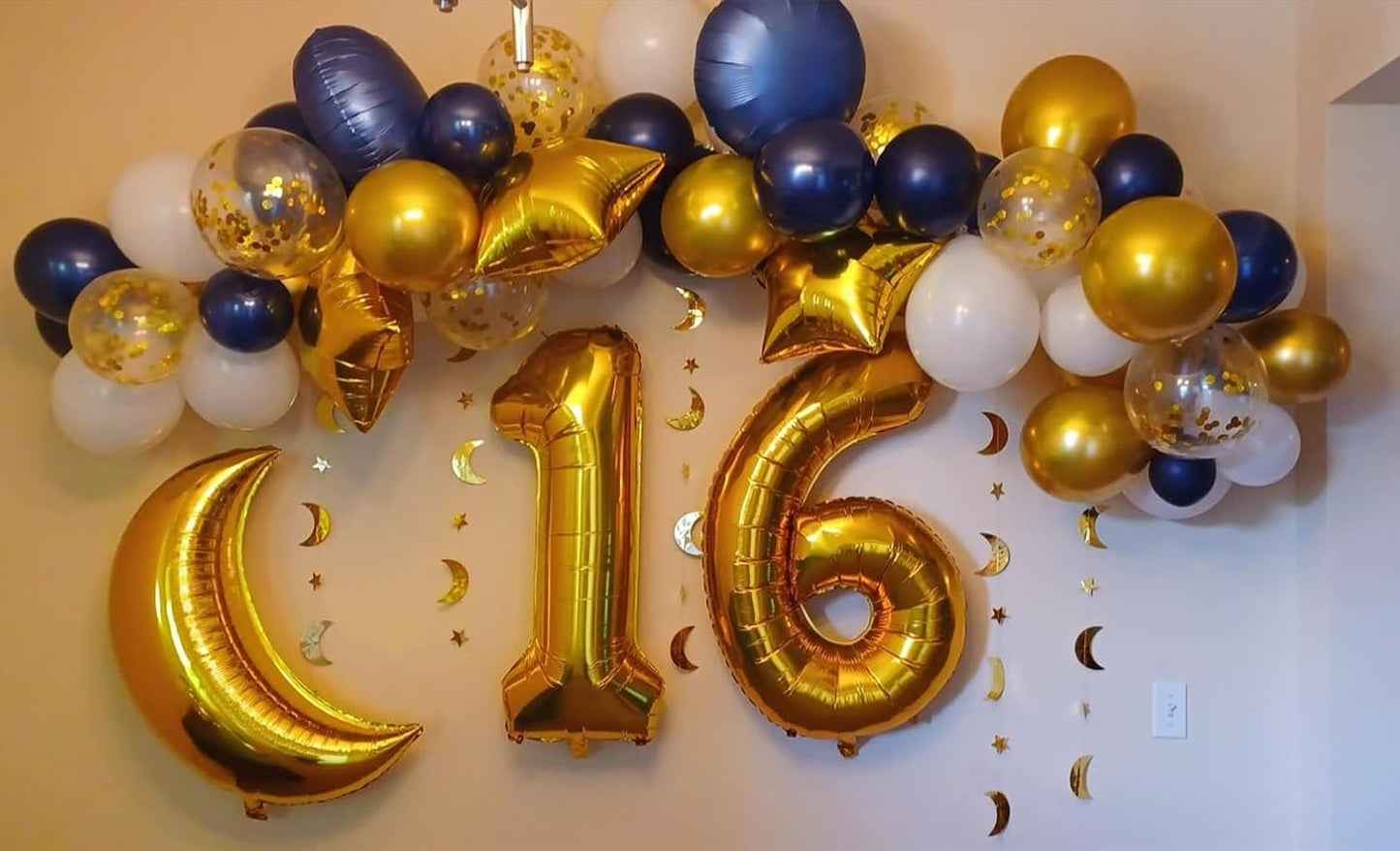 Number 6 Balloon 40 Inch - Gold Birthday Decorations for Men & Women | Perfect for 6th Birthday Parties