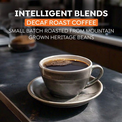 Intelligent Blends Decaf Dark Roast Coffee Pods, 100 ct, Single Serve Pods – 100% Arabica Coffee, Compatible with Keurig K Cups Maker