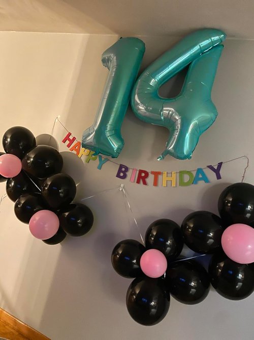 40 Inch Blue-Green Number 4 Balloon by [Brand Name] | Perfect for Birthdays & Graduations