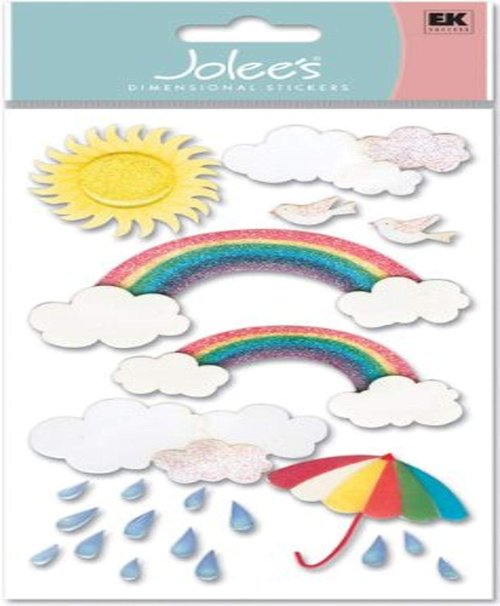Wilton 0015586701289 jolees (Jolly Boutique) 3D Sticker Rainbow-Vellum JG VELJLG001, Other
