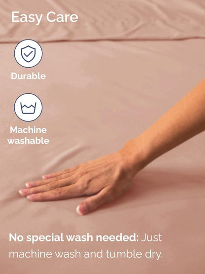 Extra Deep Full Fitted Sheet - Hotel Luxury Single Fitted Sheet Only - Easily Fits 18 inch to 24 inch Mattress - Ultra Soft, Wrinkle Free w/Extra Deep Pockets - Easy-Care, Breathable & Comfy - Mauve