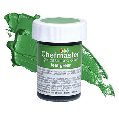 Chefmaster Leaf Green Gel Food Coloring - Vibrant Professional-Grade Dye for Icing & Fondant | 1 oz