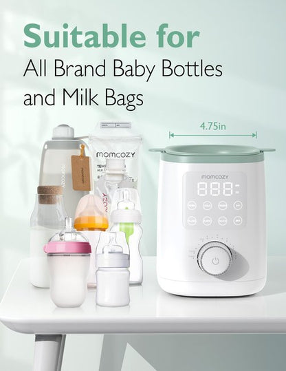 Momcozy Baby Bottle Warmer for Breast Milk Formula Food, Fullest Nutrients Preserved, Fast Heat, Night Light for Nighttime Breastfeeding, One-Touch Easy Use, Newborn Essentials Supplies Gift for Mom