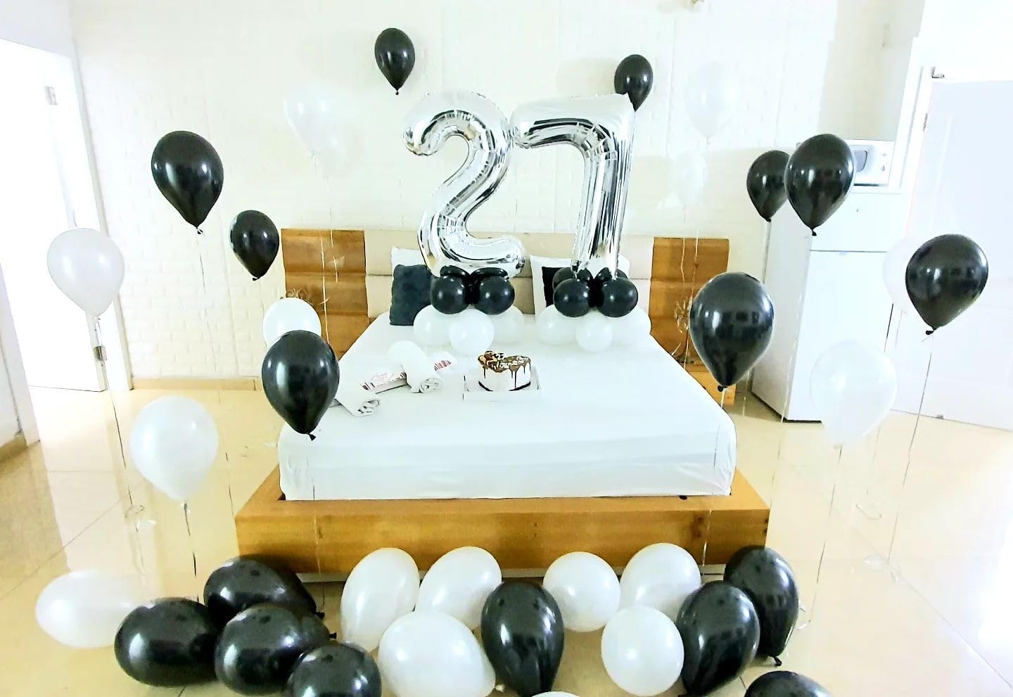 Silver Number 7 Balloon - 40 Inch Giant Foil Decoration for 7th Birthday Party Supplies
