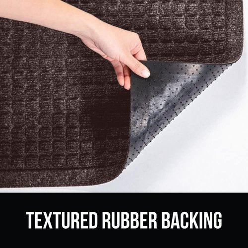 GORILLA GRIP® Ultra Absorbent Front Door Mat - Traps Dirt & Moisture, 47x35, Coffee Color