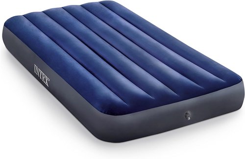 Intex Dura-Beam Twin Air Mattress - 75 x 39 x 10 Inch Plush Top with 2-in-1 Valve