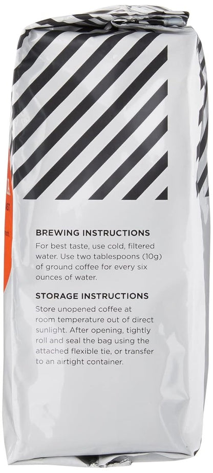 Colombia Ground Coffee by Amazon Fresh - Medium Roast, 12 Ounce Bag for Rich Flavor