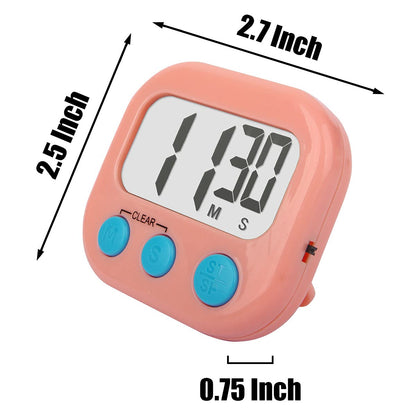 2Pack Classroom Timers for Teachers Kids Digital Timer Pink White