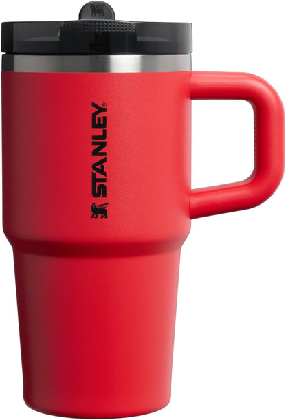 STANLEY Quencher ProTour Tumbler - 20 oz Insulated Stainless Steel with Leakproof Lid & Built-In Straw | Chili Black