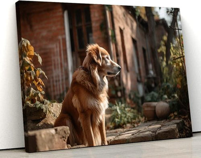 Custom Canvas Prints - Personalized Pet Photos for Wall Art | Framed 6x8 Inches