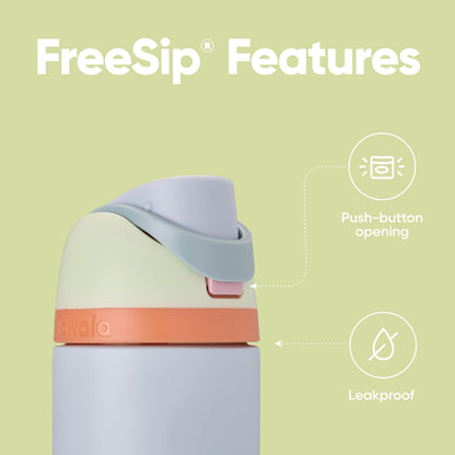 Owala FreeSip Insulated Stainless Steel Water Bottle with Straw for Sports, Travel, and School BPA-Free Sports Water Bottle, 24 oz, Beach House
