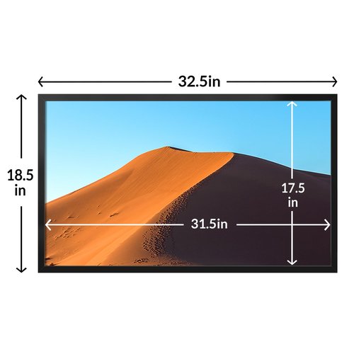 LaVie Home 18x32 Picture Frame for Wall Display, 18x32 Black Picture Frame with HD Plexiglas, 18 x 32 Poster Frame 1 Pack, Display Frame for Vertical or Horizontal, Classic Collection