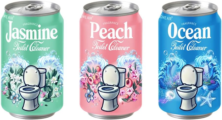 Regine Switzerland Toilet Bowl Cleaner - Long-Lasting Automatic Tablets | Ocean, Jasmine & Peach Scent