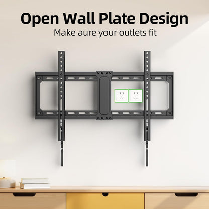 USX MOUNT TV Wall Mount - Low Profile Design for 42-95 Inch Flat Screen TVs | Max VESA 600x400mm, Holds 132 lbs