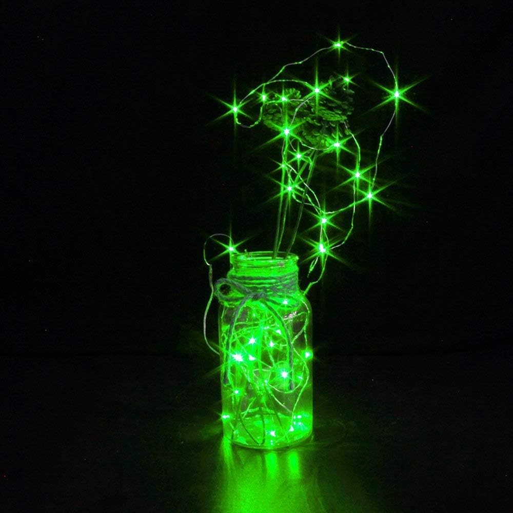 Skiennix 3 Pack Battery Operated Fairy Lights - 6.6ft 20 LED Mini String Lights | Silver Wire for Bedroom, Parties, Weddings