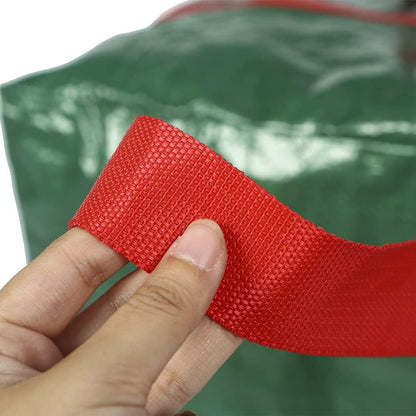 Sattiyrch Christmas Garland Storage Bags - Waterproof Dual Zipper Design with Card Slot | 2-Pack (Green)