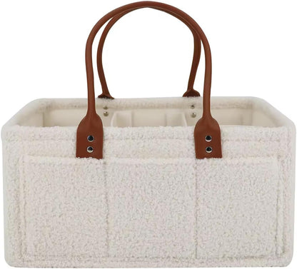 Skiennix Baby Diaper Caddy - Stylish Car Organizer & Nursery Storage Bin | Essential Baby Shower Gift