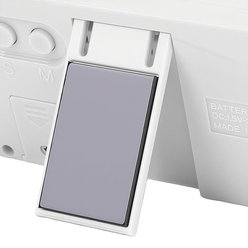 XUMIUZIY Mini Magnetic Digital Clock - 12 Hour Display, White (Variation: White)