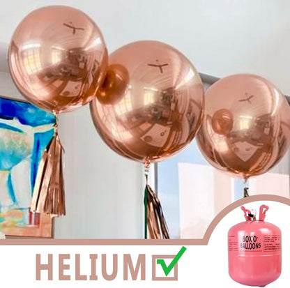 PartyWoo Rose Gold Balloons - 36 Inch Metallic Chrome for Weddings & Celebrations | 4 Pack