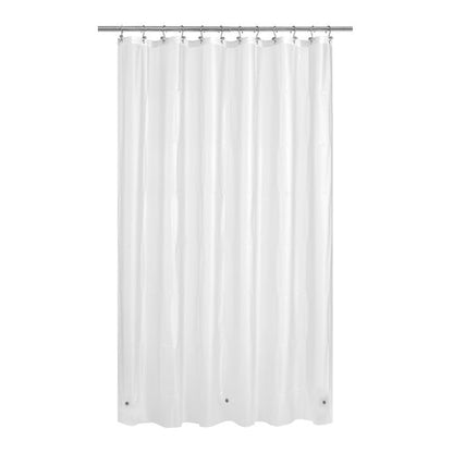 Mrs Awesome 72x96 X-Long Frosted Shower Curtain Liner with Magnets, Extra Long PEVA Plastic Shower Curtain for Bathroom, 72 x 96, Frost