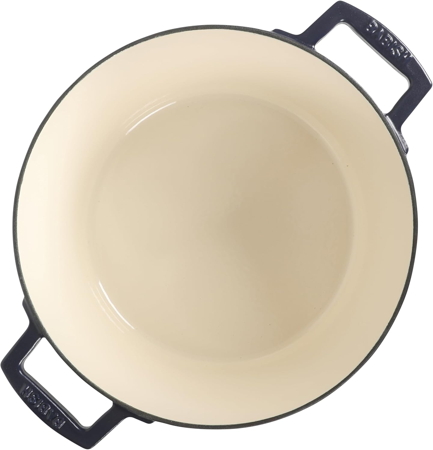 Babish 6-Quart Round Enameled Cast Iron Dutch Oven - Blue | Heavy-Duty for Slow Cooking & Baking