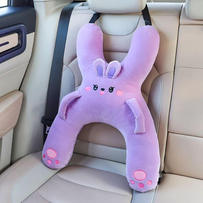 Kid Sleeping Cushion for Travel – Animal Shape Head & Body Support, Variation D