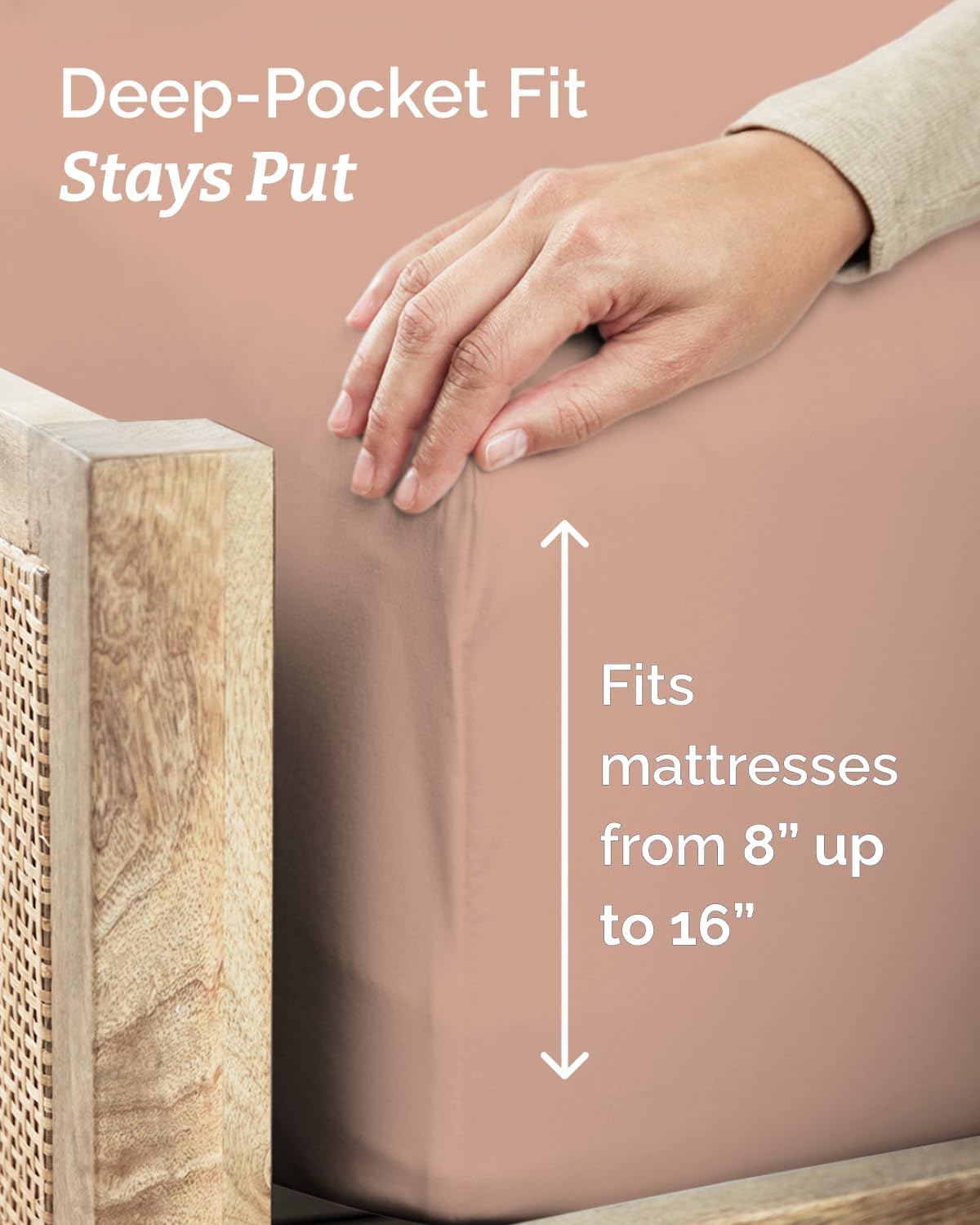 Skiennix Twin XL Sheet Set - Comfy Cooling Bed Sheets with Deep Pockets - Ultra-Soft & Wrinkle-Free - Mauve