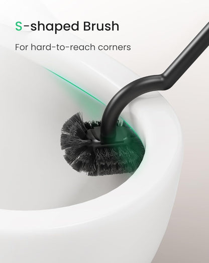 Cesun Toilet Brush and Holder Set | 1.6 Gallon Trash Can for Effortless Bathroom Cleaning