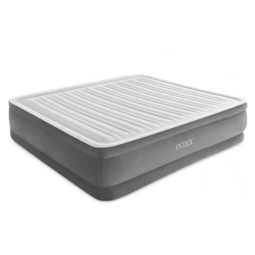 INTEX King Size Air Mattress, 18in Height Airbed with Built-in Pump, Dura-Beam Elevated Premium Comfort - Portable Inflatable Bed for Camping & Travel