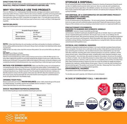 HTH 52043 Pool Care Shock - Advanced Swimming Pool Chemical Prevents Bacteria & Algae | 2 lbs (2-Pack)